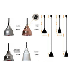 Lampada infrarossi - Rame/cromato