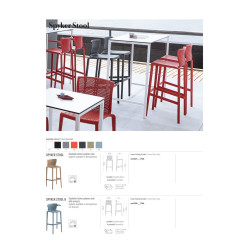 Sgabello per bar "Spyker Stool"