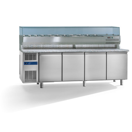 Tavolo frigo L. cm 244x80