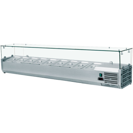 Vetrina L. cm 200/38,5 GN 1/3