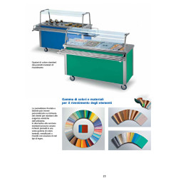 Saladette refrigerata 4 GN 1/1