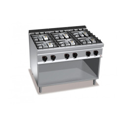 Cucina 6 fuochi a gas
