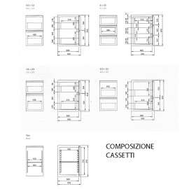 Tavolo frigo L. 265x70 cm