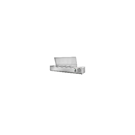Vetrina GN 1/4 L. cm 140 con coperchio