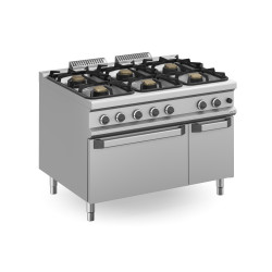 Cucina 6 x 7 kW + Forno Gas