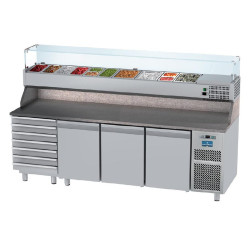 Tavolo frigo GN 1/1 L. 250 cm