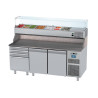 Tavolo frigo L. cm 200x80 E.R. "A"