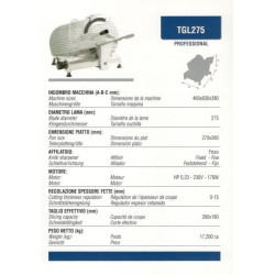 Affettatrice TG 275